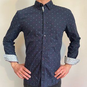 Denim and Flower Button Shirt